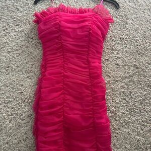 Pink Ruffled Dress